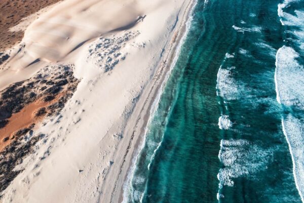 Desert Hues Fine Art Print Ocean Landscape Aerial Nature Photography Australia Western Australia North West Australia