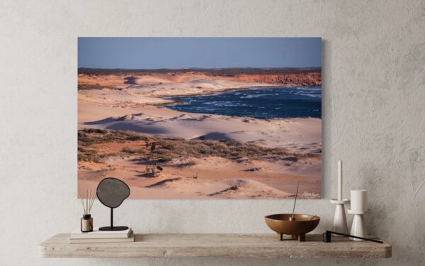 Desert Coastline Fine Art Print Ocean Landscape Aerial Nature Photography Australia Western Australia North West Australia