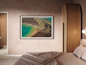 Iris Lagoon Series 1/2 Fine Art Print Ocean Landscape Aerial Nature Photography Australia Western Australia North West Australia