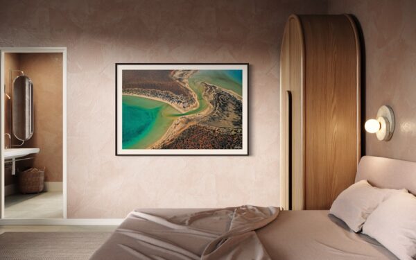 Iris Lagoon Series 1/2 Fine Art Print Ocean Landscape Aerial Nature Photography Australia Western Australia North West Australia