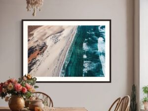 Desert Hues Fine Art Print Ocean Landscape Aerial Nature Photography Australia Western Australia North West Australia