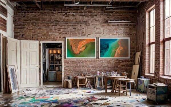 Diversity Series 2/2 Fine Art Print Ocean Landscape Aerial Nature Photography Australia Western Australia North West Australia