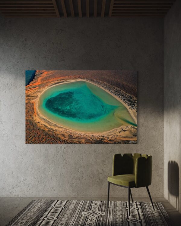 Iris Lagoon Series 2/2 Fine Art Print Ocean Landscape Aerial Nature Photography Australia Western Australia North West Australia