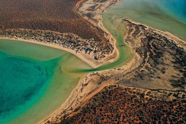 Iris Lagoon Series 1/2 Fine Art Print Ocean Landscape Aerial Nature Photography Australia Western Australia North West Australia