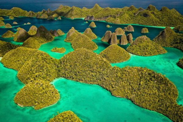 Pulau Wayag Series 1/2 Fine Art Print Nature Photography Landscape Aerial Atolls Travel Indonesia West Papua