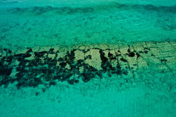 Turquoise Fragments Fine Art Print Landscape Ocean Reef Aerial Nature Photography Australia Western Australia North West Australia